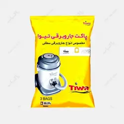 پاکت جاروبرقی سطلی تیوا و پلار تعداد 4 عدد جنسش میکروفیلتر حجم بالا دارای ملت