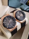 ساعت تکی و ست هابلوت زنانه و مردانه بیگ بنگ طرح کرنوگراف تقویم دار hublot