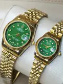 ساعت ست رولکس صفحه سبز تقویم دار با جعبه هدیه