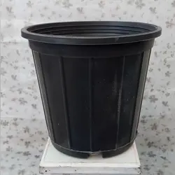 گلدان پلاستیکی با قطر 20 سانتی متر ( پک 5 عددی )
