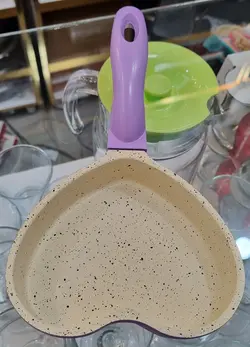 تابه تکدسته نوزاد قلبی گرانیت عروس سایز ۱۳ رنگ بنفش