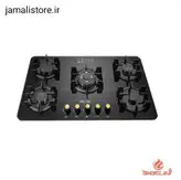 اجاق گاز صفحه ای 5 شعله شیشه ای بلینی مدل cc 108(چدن خورشیدی)