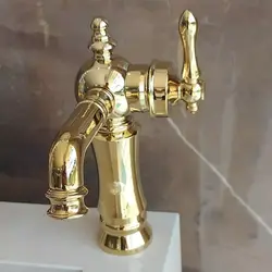 شیرروشویی شیرالات رستاک مدل کیوتن رنگ طلایی