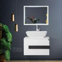 فولست کابین و روشویی کاکتوس کد 1019 مدل ساترون مستطیل به سایز 60 در 37 همراه سنگ مستطیل گاتریا(ارسال به صورت پس کرایه)