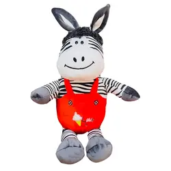 عروسک طرح گورخر خندان مدل لباس پوش کد JIMI110 ارتفاع 60 سانتی‌متر