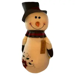 عروسک طرح آدم برفی مدل کلاه دار کد JIMI110 ارتفاع 75 سانتی‌متر