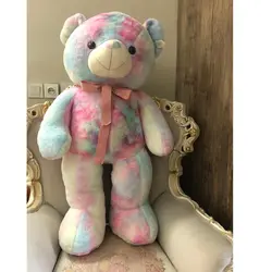 عروسک طرح خرس مدل رنگین کمان ارتفاع 125 سانتی متر