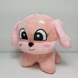 عروسک طرح سگ اشرافی مدل چشم درشت کد JIMI110 ارتفاع 20 سانتی‌متر