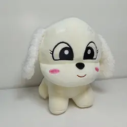 عروسک طرح سگ اشرافی مدل چشم درشت کد JIMI110 ارتفاع 20 سانتی‌متر