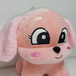 عروسک طرح سگ اشرافی مدل چشم درشت کد JIMI110 ارتفاع 20 سانتی‌متر