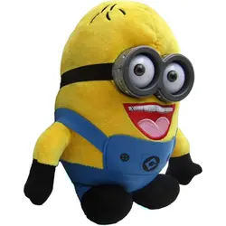 عروسک طرح مینیون مدل چشم پلاستیکی کد JIMI110 ارتفاع 35 سانتی‌متر