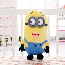 عروسک طرح مینیون مدل چشم پلاستیکی کد JIMI110 ارتفاع 35 سانتی‌متر