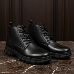 نیم بوت مردانه مدل چرم طبیعی کد 0040