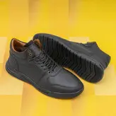 نیمبوت مردانه چرم طبیعی کد 00162t.k رنگ مشکی