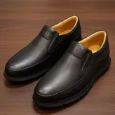 کفش روزمره مردانه مدل چرم طبیعی طبی کد 00137t.k رنگ مشکی