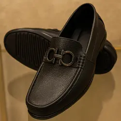 کفش کالج مردانه مدل چرم طبیعی کد 0001