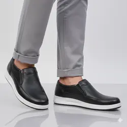 کفش روزمره مردانه مدل چرم طبیعی کد 00117t.k رنگ مشکی