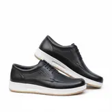 کفش روزمره مردانه مدل چرم طبیعی کد 00118t.k رنگ مشکی