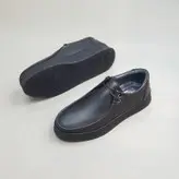 کفش روزمره مردانه مدل چرم طبیعی کد 0026 رنگ مشکی