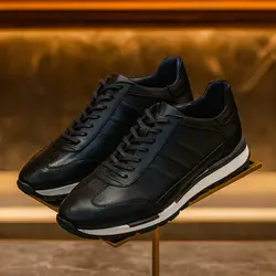 کفش روزمره مردانه مدل چرم طبیعی کد 0070 رنگ مشکی