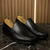 کالج مردانه مدل چرم طبیعی کد 00017t.k رنگ مشکی