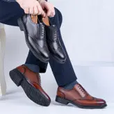 کفش رسمی مردانه مدل چرم طبیعی کد 00139t.k رنگ مشکی