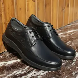 کفش روزمره مردانه چرم طبیعی کد 0010t.k بندی