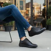 کفش روزمره مردانه مدل چرم طبیعی کد 00123t.k