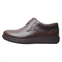 کفش روزمره مردانه مدل چرم طبیعی کد 0033 رنگ قهوه ای