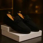 کفش کالج مردانه مدل چرم طبیعی کد 00013 رنگ مشکی