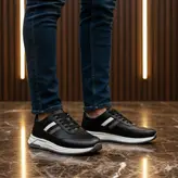 کفش روزمره مردانه مدل چرم طبیعی کد 00131t.k رنگ مشکی