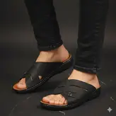 صندل مردانه مدل طبی کد 030 رنگ مشکی