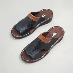 صندل مردانه مدل چرم طبیعی کد 09