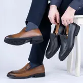 کفش رسمی مردانه چرم طبیعی کد 00163t.k رنگ مشکی