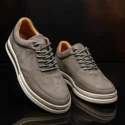 کفش روزمره مردانه مدل چرم طبیعی کد 0079 رنگ فیلی