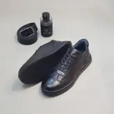 کفش روزمره مردانه مدل چرم طبیعی کد0045 رنگ مشکی