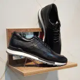 کفش روزمره مردانه مدل چرم طبیعی کد 00100 رنگ مشکی