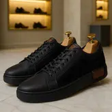 کفش روزمره مردانه مدل چرم طبیعی کد 0076 رنگ مشکی