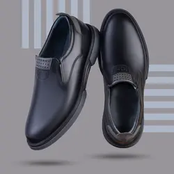 کفش روزمره مردانه چرم طبیعی کد 00143t.k رنگ مشکی