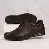 کفش روزمره مردانه چرم طبیعی فرزین کد 00150t.k رنگ قهوه ای