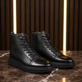 نیمبوت مردانه چرم طبیعی کد 00190t.k