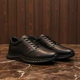 کفش روزمره مردانه چرم طبیعی کد 007t.k رنگ مشکی