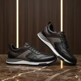 کفش روزمره مردانه چرم طبیعی کد 00191t.k