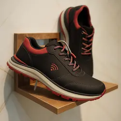 کفش روزمره مردانه مدل چرم طبیعی کد 00101 رنگ مشکی