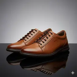 کفش روزمره مردانه مدل چرم طبیعی کد 0021 رنگ قهوه ای