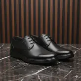 کفش روزمره مردانه مدل چرم طبیعی کد 0052 رنگ مشکی