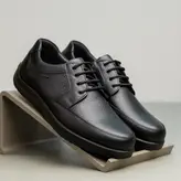 کفش روزمره مردانه مدل چرم طبیعی کد 00112t.k رنگ مشکی