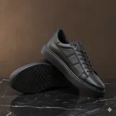 کفش روزمره مردانه چرم طبیعی کد 00185t.k رنگ مشکی