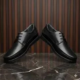 کفش روزمره مردانه چرم طبیعی کد 00196t.k رنگ مشکی