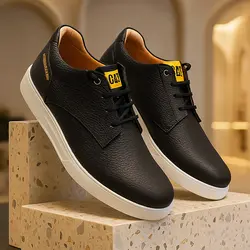 کفش روزمره مردانه چرم طبیعی کد 00200t.k رنگ مشکی